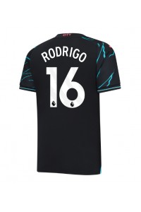 Manchester City Rodri Hernandez #16 Jalkapallovaatteet Kolmaspaita 2023-24 Lyhythihainen